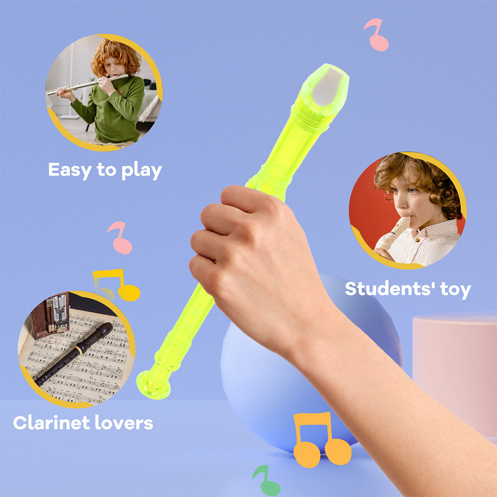 Soprano Recorder Plastic - 2 Peças de Flauta Doce Soprano