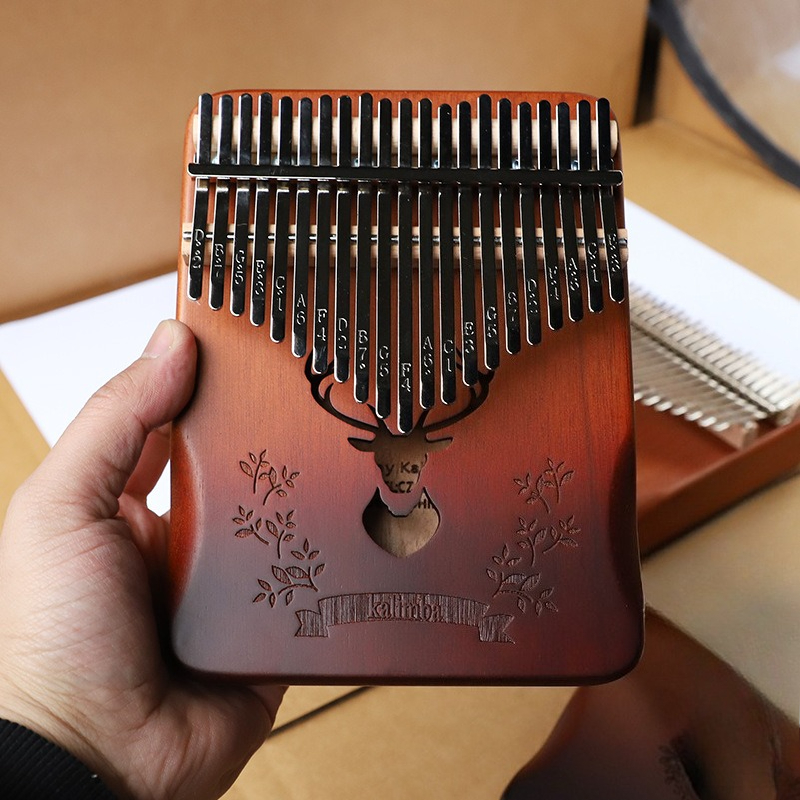 Musical Instrument Kalimba - Kalimba de madeira sólida, 21 teclas,