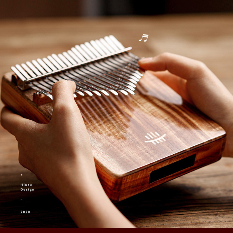 Musical Instrument Kalimba - Hluru-Piano completo de madeira maciça Kalimba