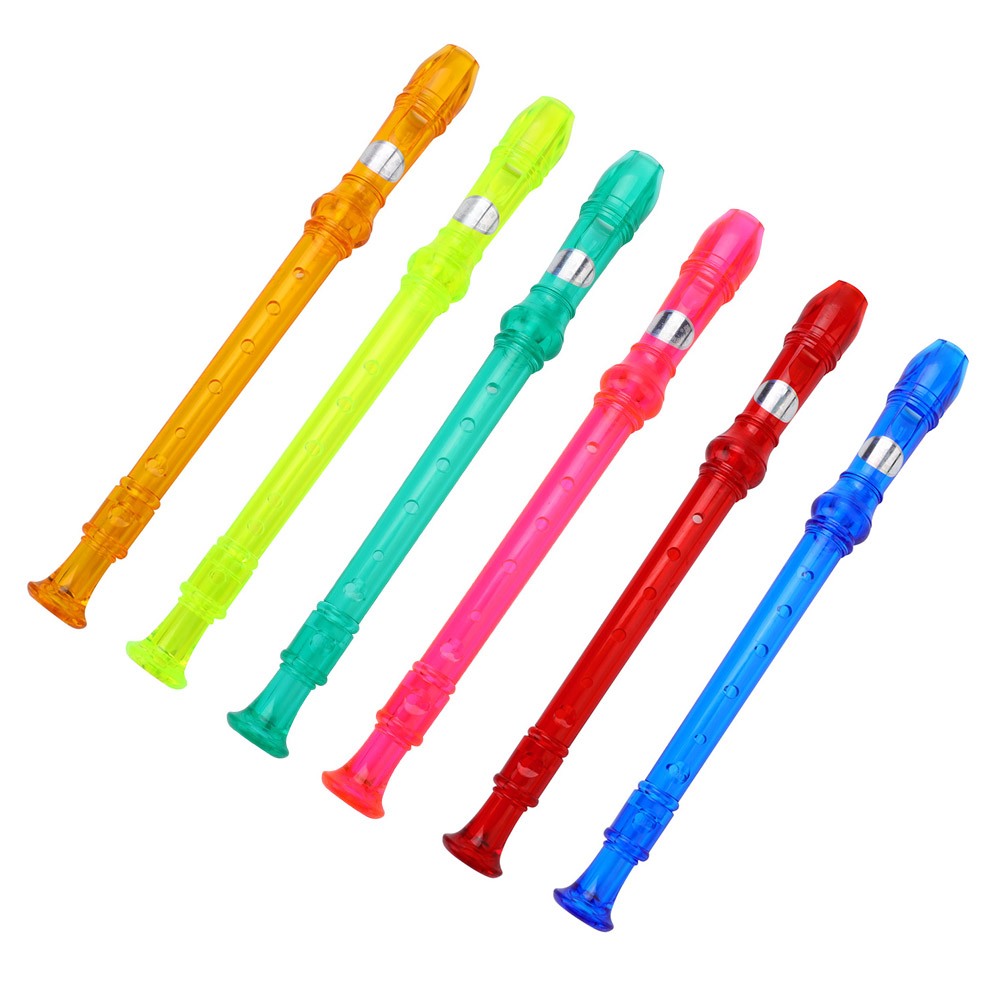 Soprano Recorder Plastic - Flauta Doce Translúcida de 8 Furos
