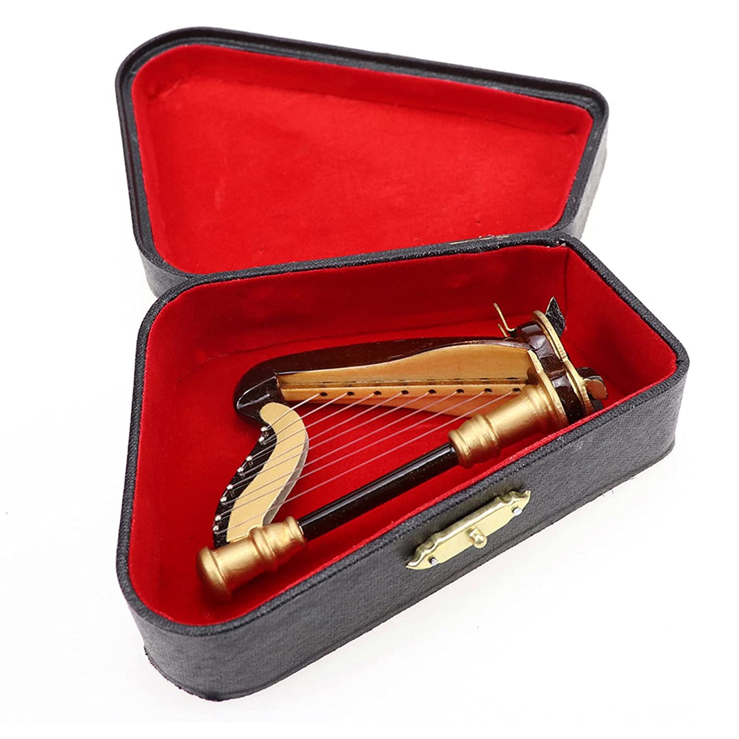 Musical Instrument Manufacturers - B05C-harpa em miniatura de madeira com