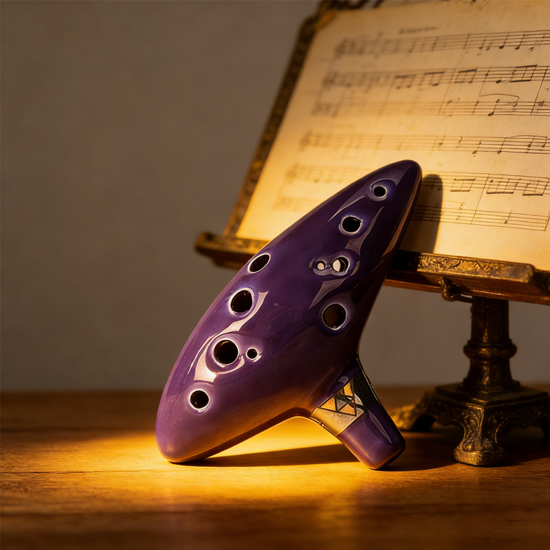 Song With Musical Instrument - Quente ﻿ Ocarina de Cerâmica Legend