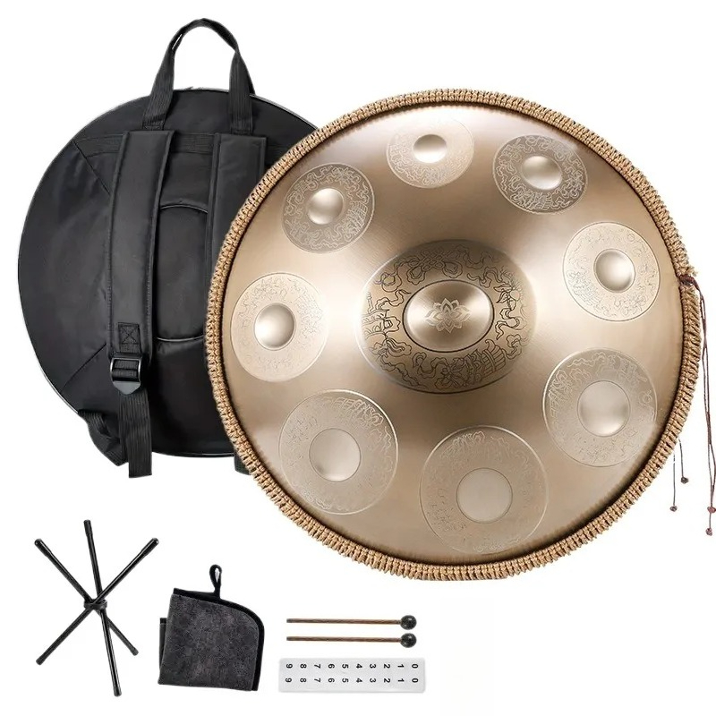 Musical Instrument Dulcimer - 18 polegadas de aço inoxidável handpan