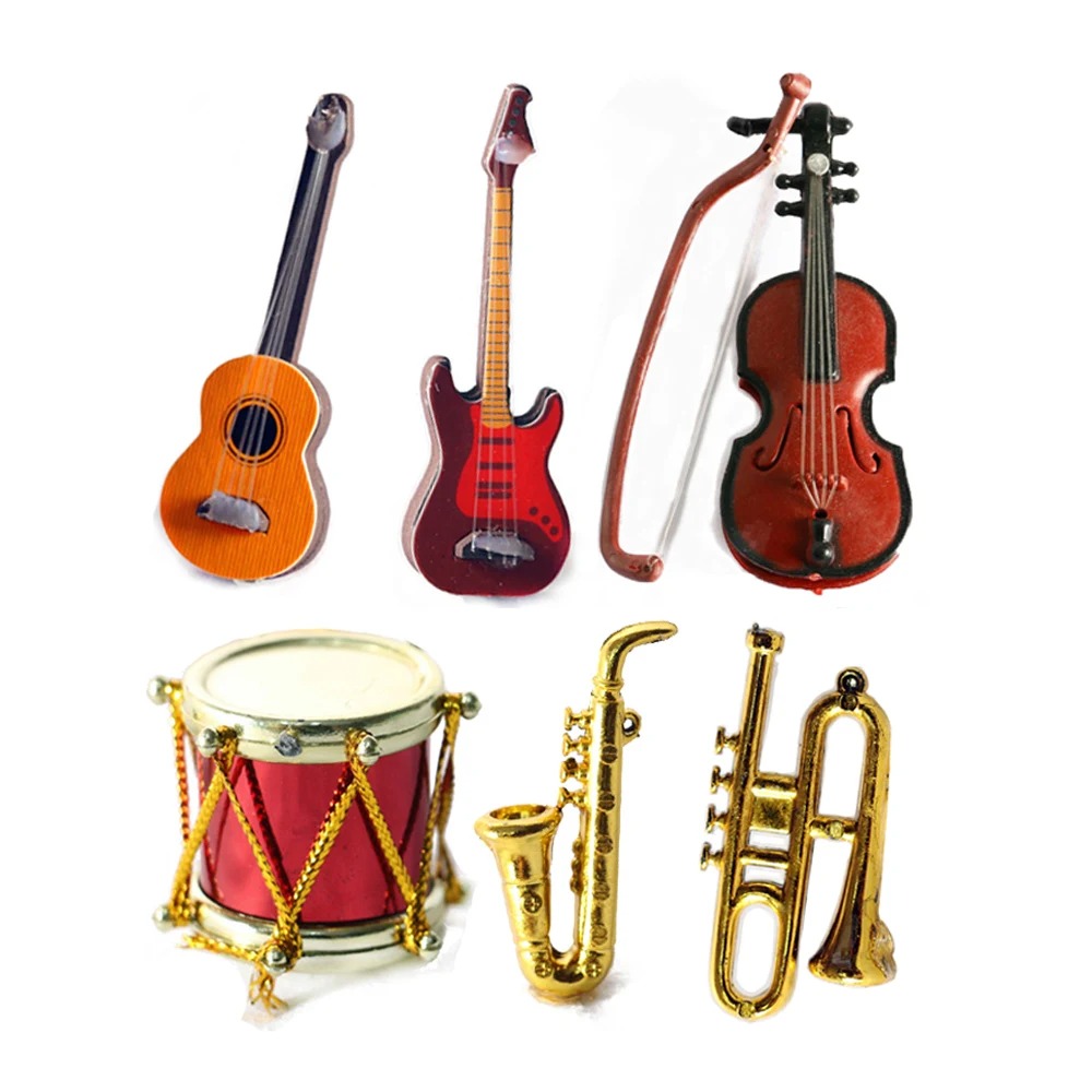 Musical Instrument Manufacturers - Instrumentos musicais de boneca escala 1/12,