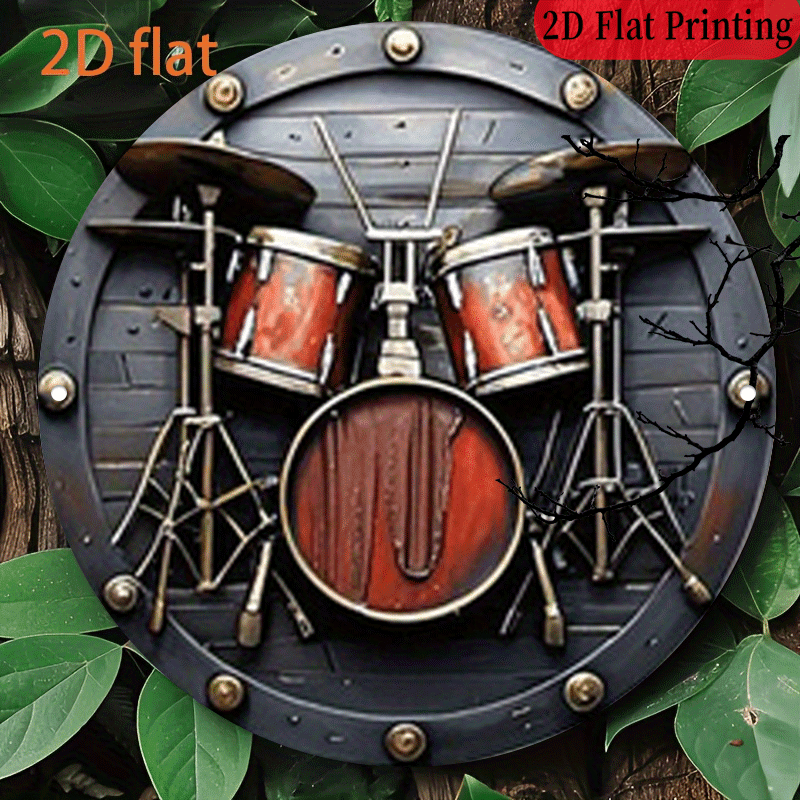 Musical Instrument Sign - 2d plano, 1 peça, 20.32x20.32 cm