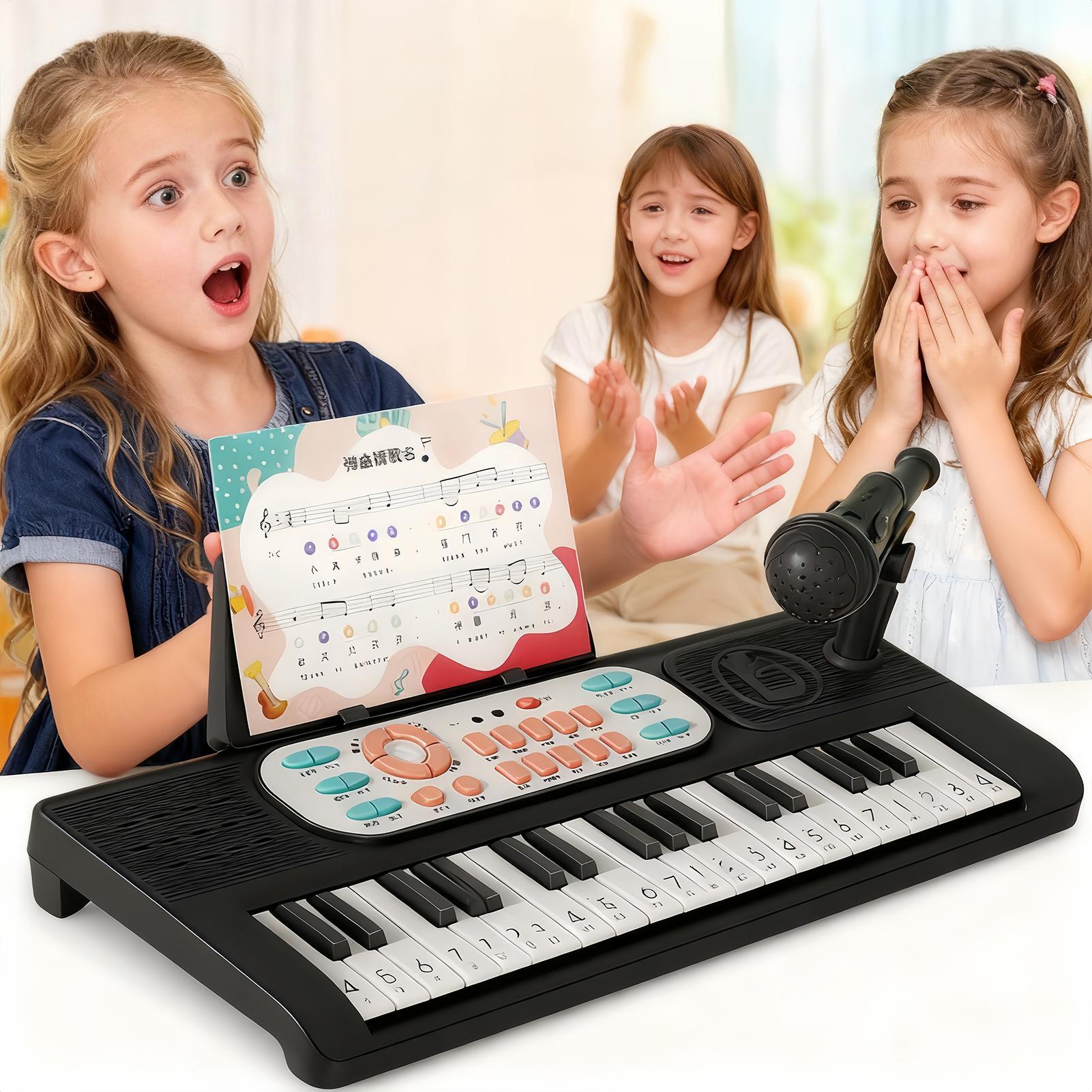Crianças piano elétrico 37 tec - Song With Musical Instrument avaliação e preço