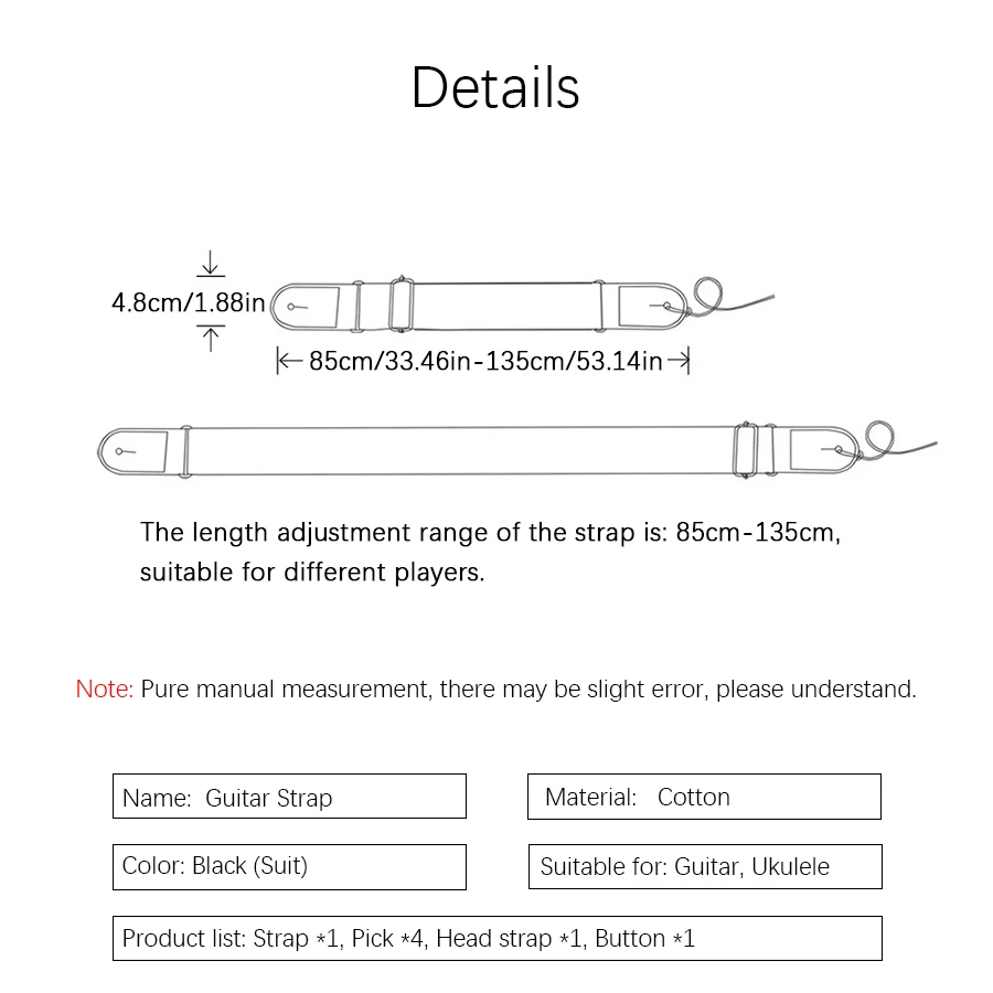 7 Pçs/set Alça de Guitarra Pre - Musical Instrument Dulcimer avaliação e preço
