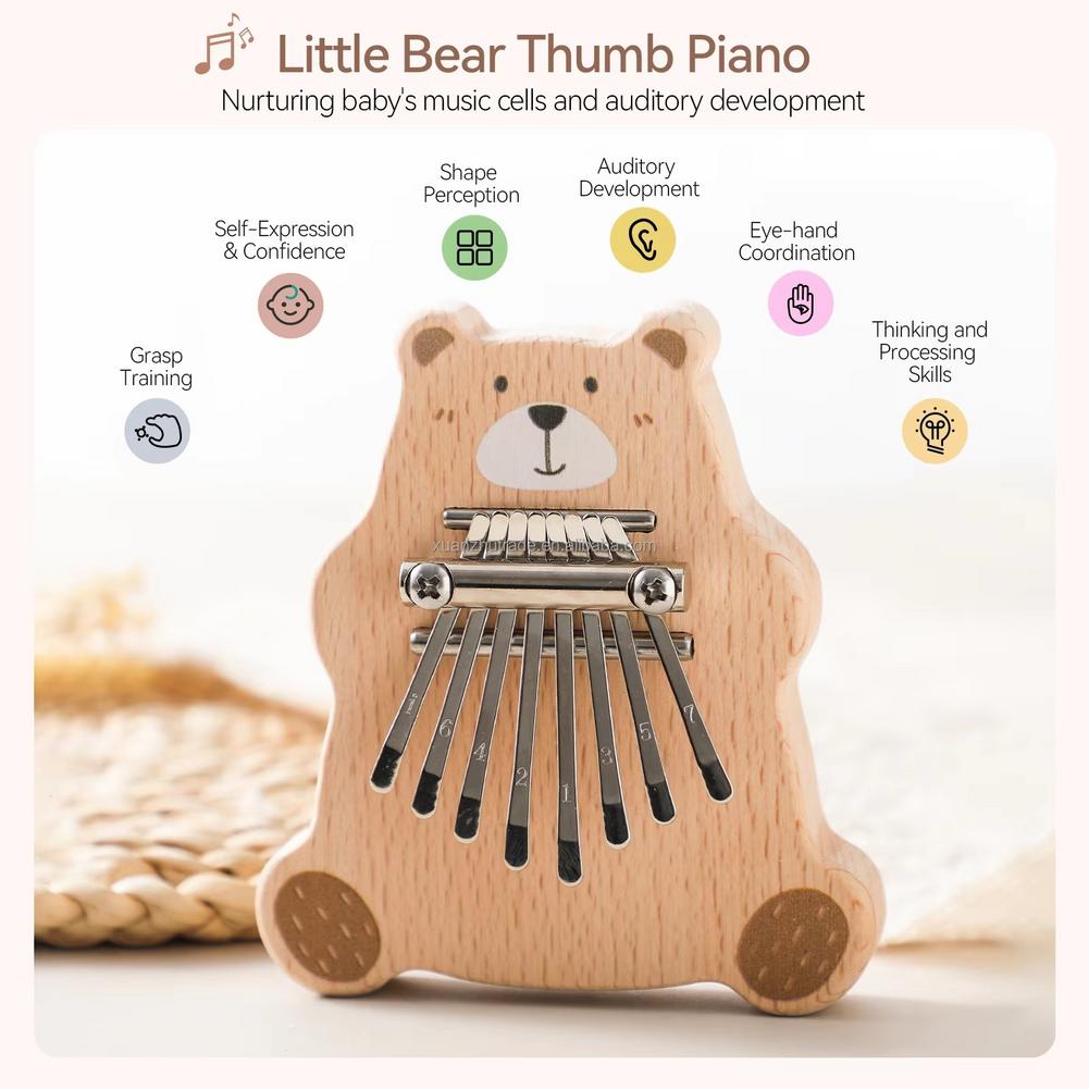 Mini Kalimba de 8 Teclas, Pian - Musical Instrument Kalimba avaliação e preço