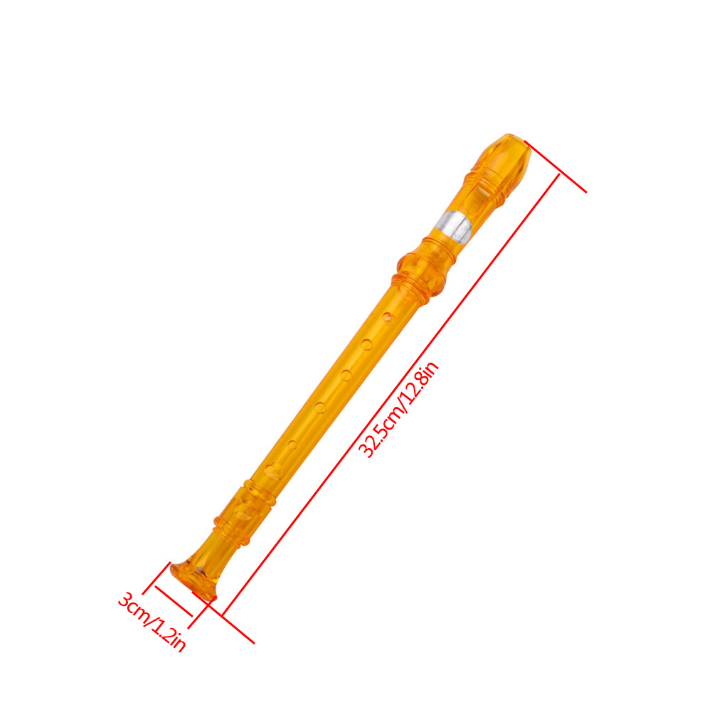 Flauta Doce Translúcida de 8 F - Soprano Recorder Plastic avaliação e preço