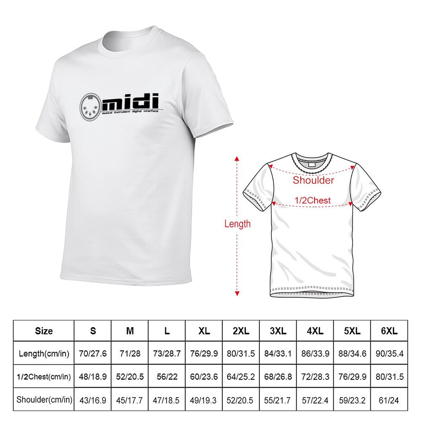Camiseta MIDI - Musical Instru - Musical Instrument Digital Interface (Midi) avaliação e preço
