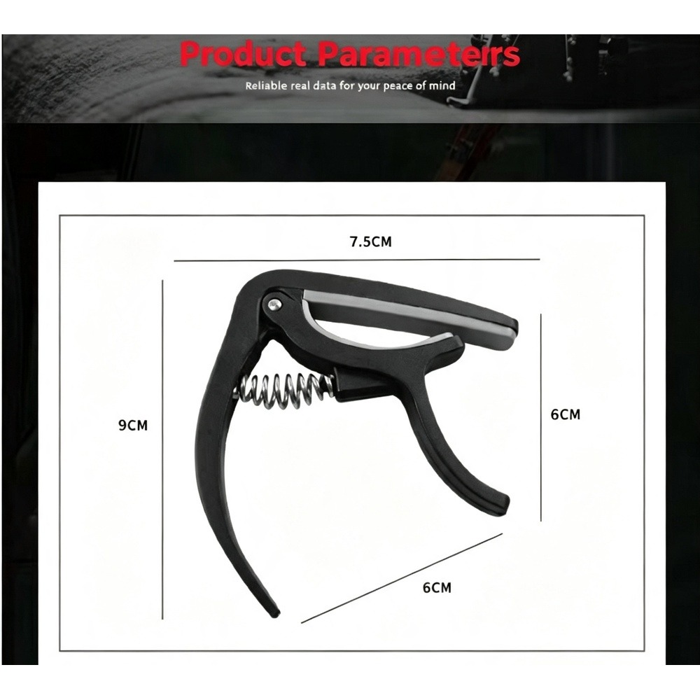 Capo de Guitarra 2 em 1 com Ex - Musical Instrument Dulcimer avaliação e preço