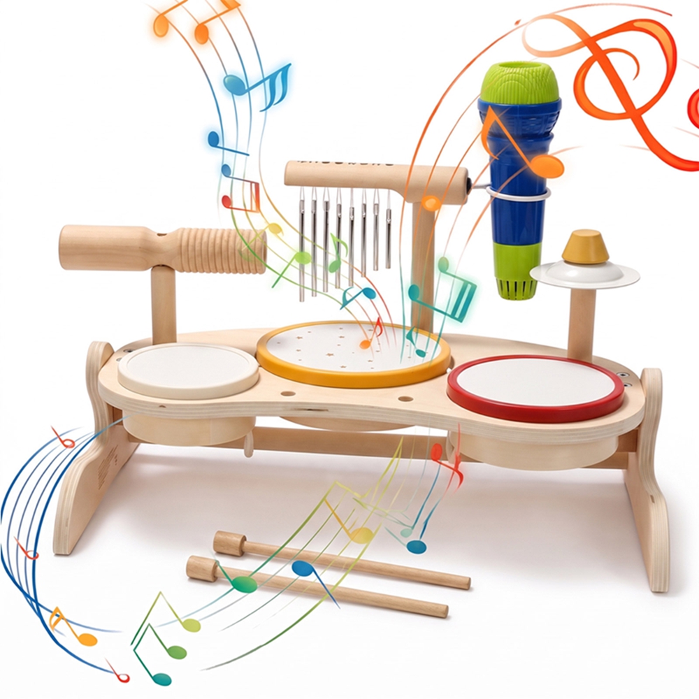 Conjunto de Tambores de Madeir - Musical Instrument Manufacturers avaliação e preço