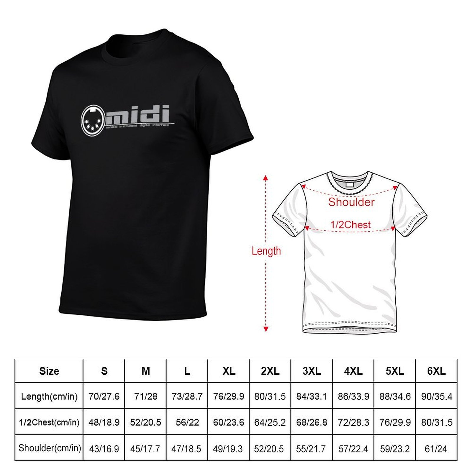 Camiseta MIDI - Musical Instru - Musical Instrument Digital Interface (Midi) avaliação e preço