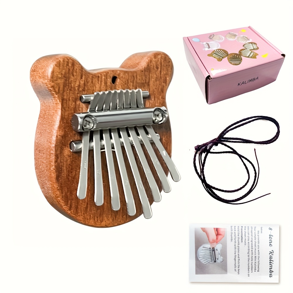 Mini piano kalimba de madeira  - Musical Instrument Kalimba avaliação e preço