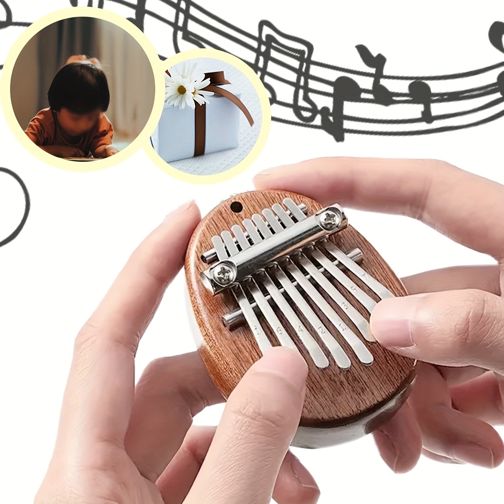 Mini piano kalimba de madeira  - Musical Instrument Kalimba avaliação e preço