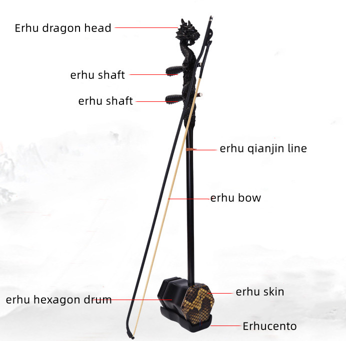 Erhu Hexagonal Chinês de Ébano - Musical Instrument Manufacturers avaliação e preço