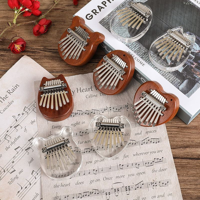 5*7cm 8key kalimba polegar pia - Musical Instrument Kalimba avaliação e preço