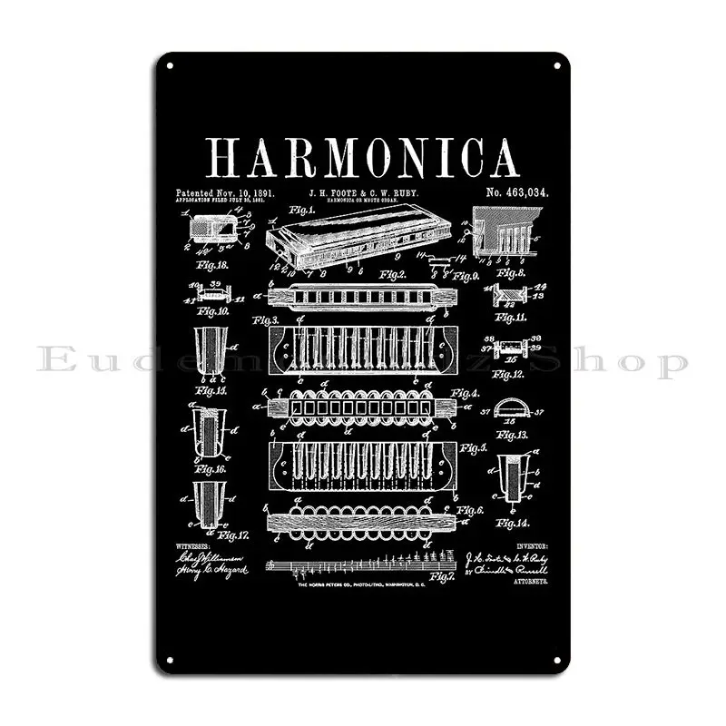 Placa de Metal Vintage Persona - Musical Instrument Sign avaliação e preço