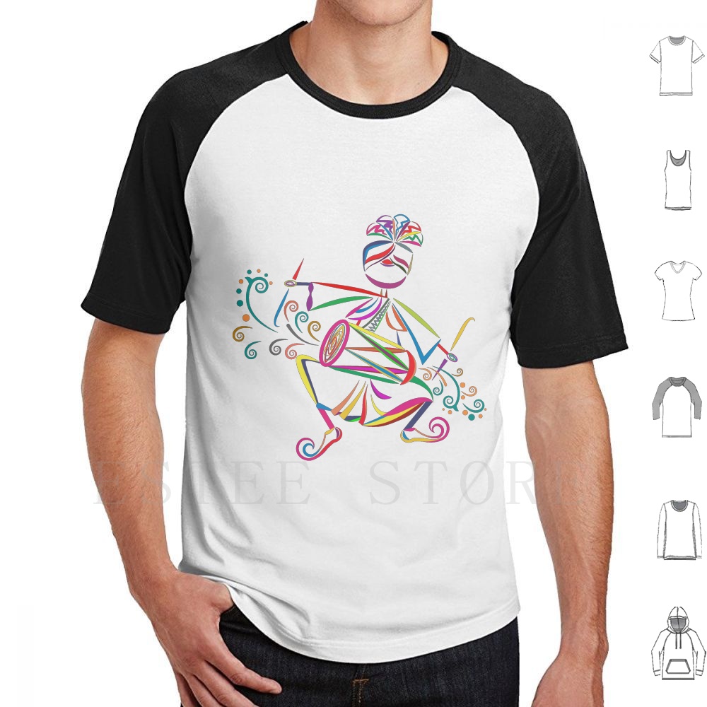 Dhol jogador t camisa diy tama - Musical Instrument Of India avaliação e preço